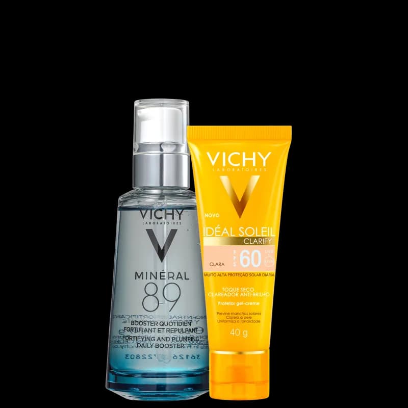 Kit Minéral 89 + Idéal Soleil Clarify FPS 60 Clara (2 Produtos)